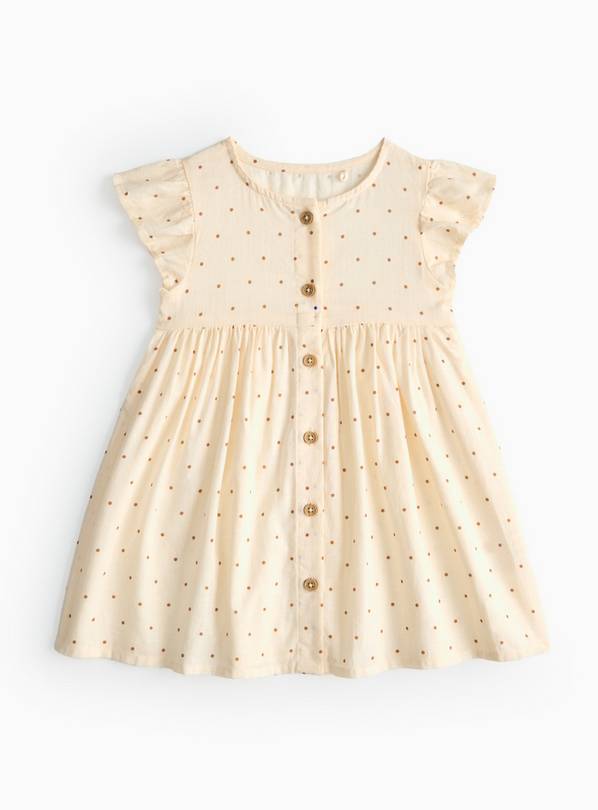 Yellow Polka Dot Dress 3-6 months