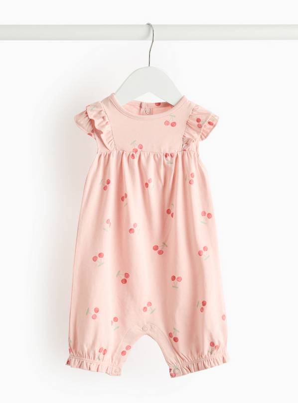 Pink Cherry Print  Romper 12-18 months