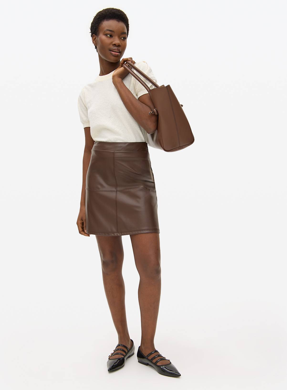 Cream Boucle Puff Sleeve Top 10 - Image 2