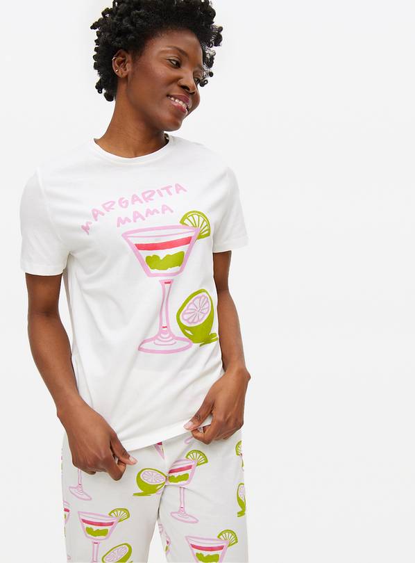 Margarita Printed Jersey Pyjamas L