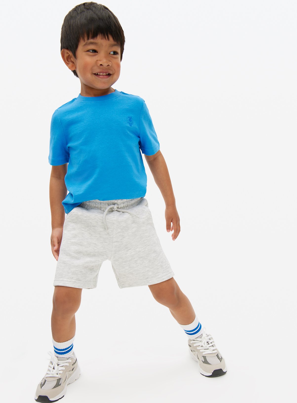 Blue Blue Textured T-Shirt 3 Pack (2-3 Years) - Tu by Sainsbury's