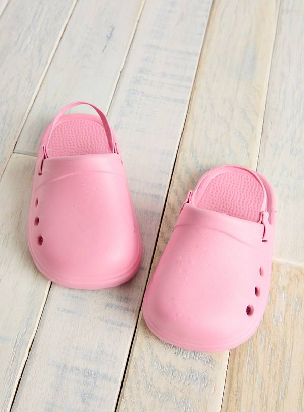 Pink Eva Ankle Strap Clogs  6-9 months