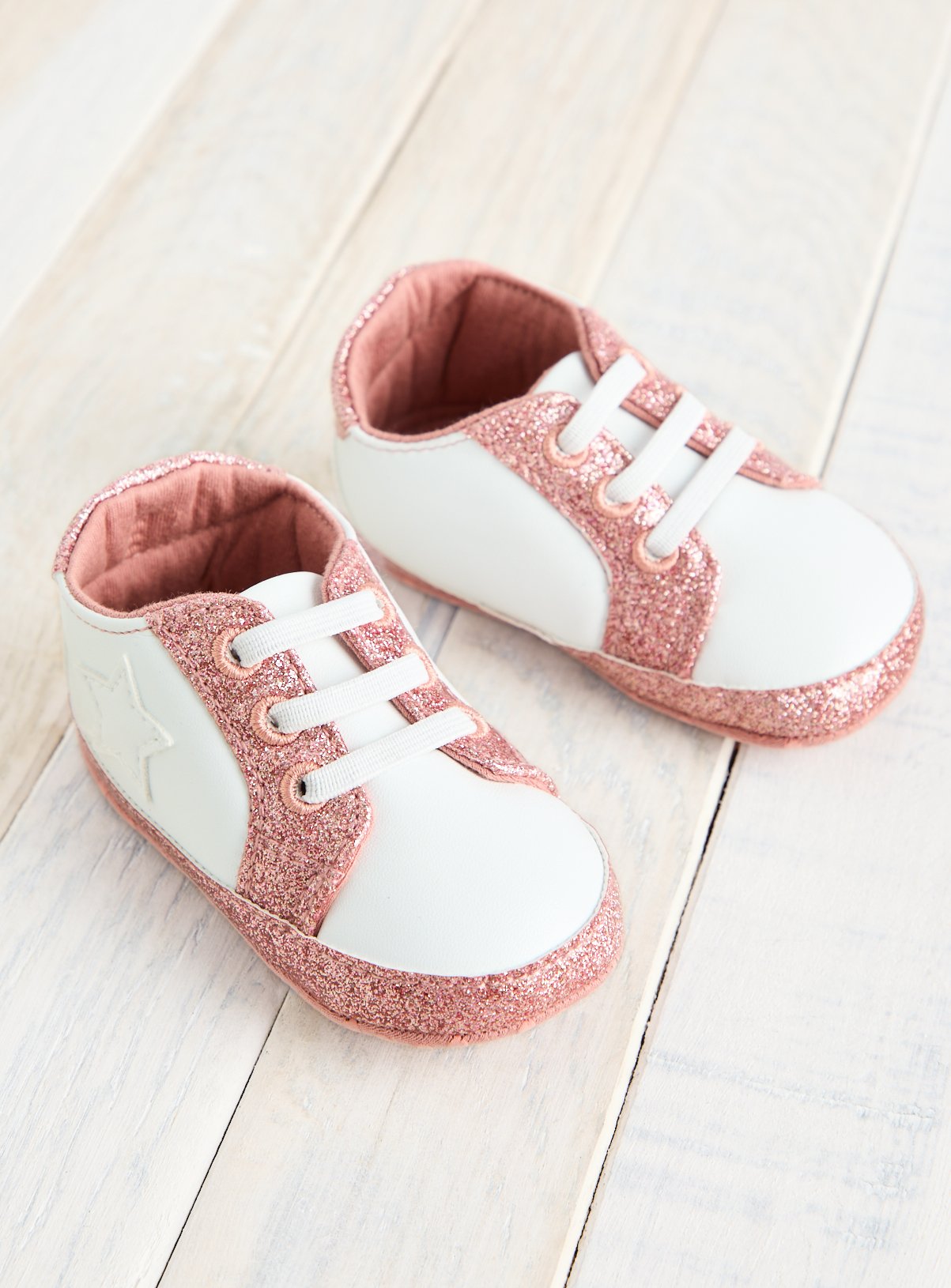 Pink Pink Star Trainer Shoe (12-18 Months) - Tu by Sainsbury's