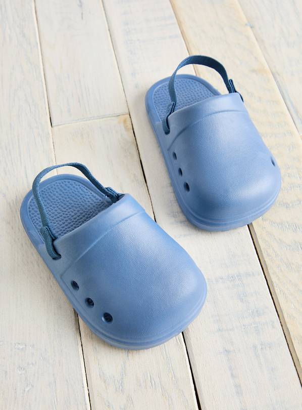 Blue Eva Ankle Strap Clogs Up to 3 mths