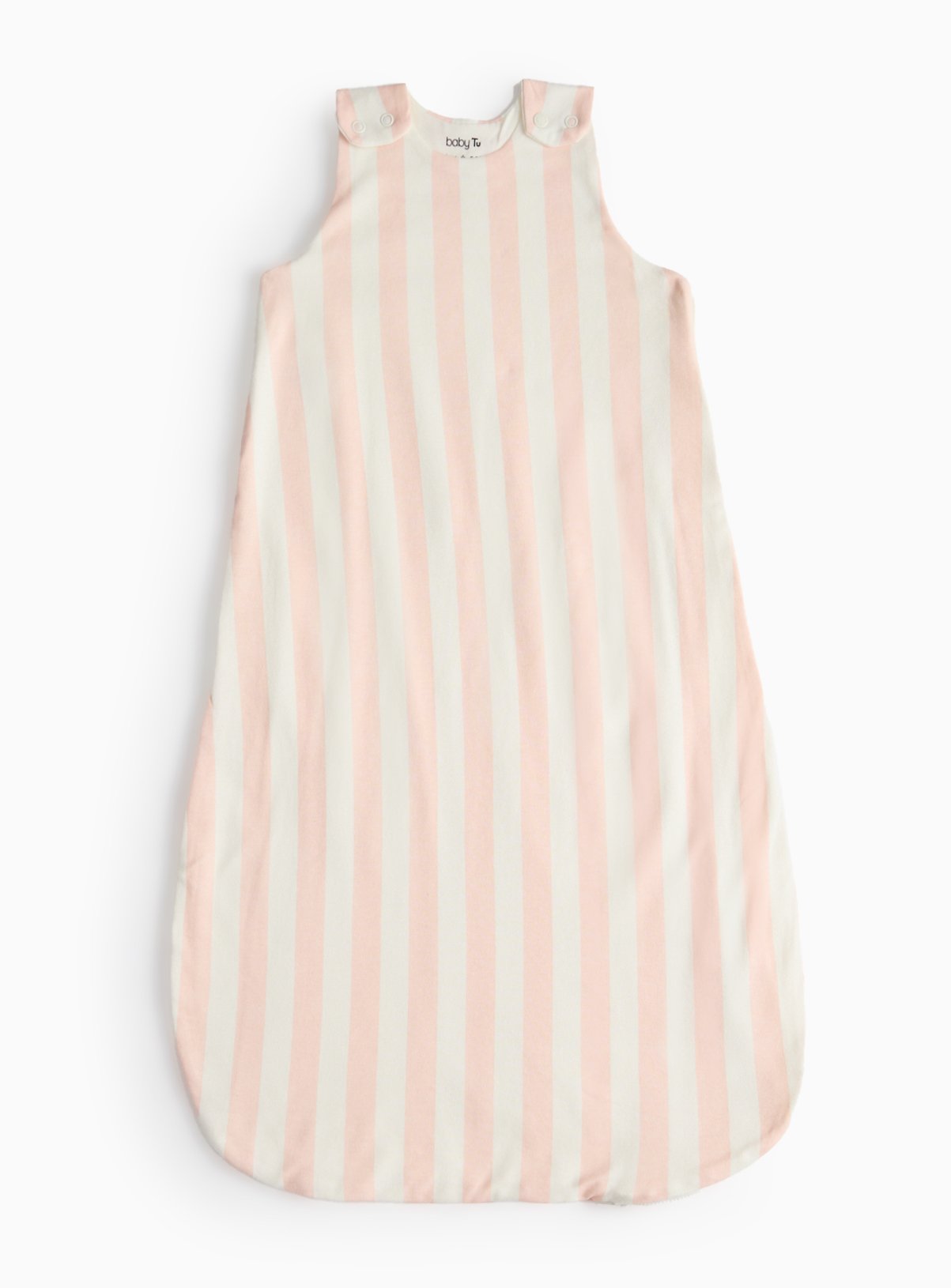Pink Pink Stripe 0.5 Tog Sleeping Bag (12-18 Months) - Tu by Sainsbury's