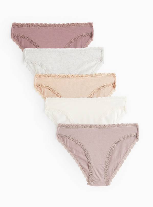 Neutral Modal High Leg Knickers 5 Pack 8