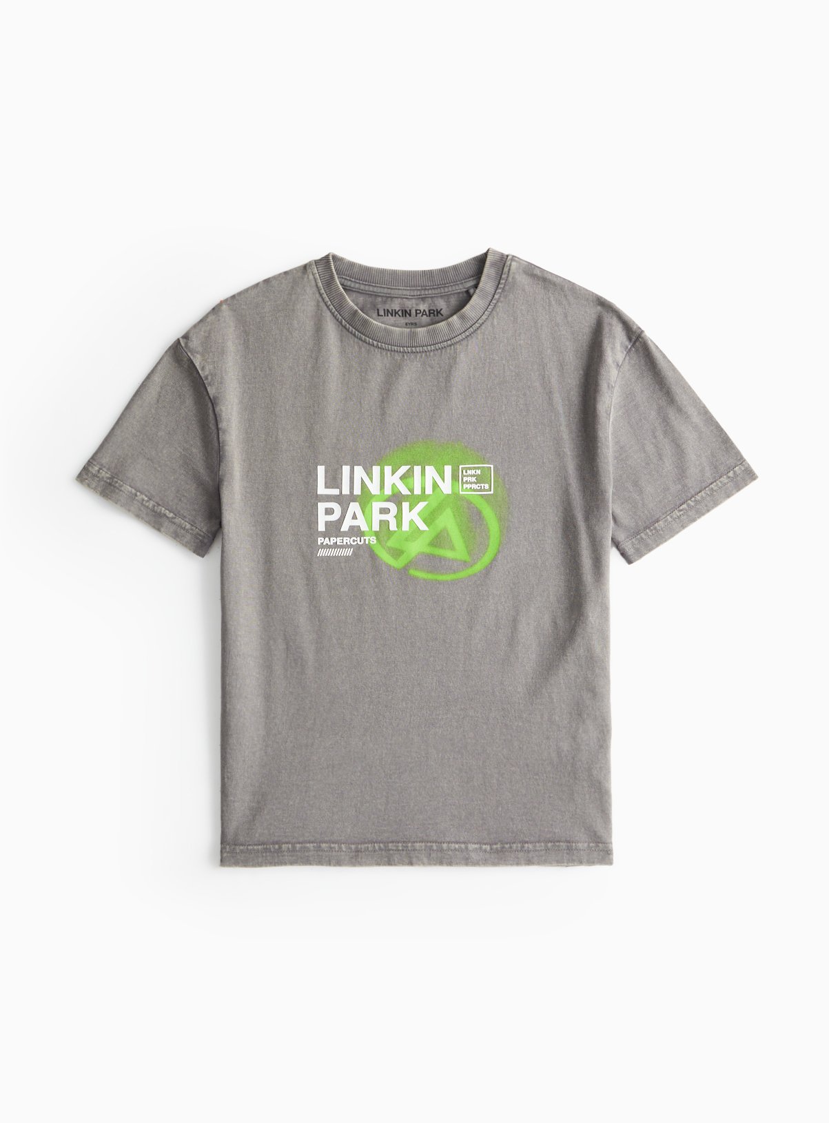 Grey Linkin Park Washed Grey T-Shirt (6 Years) - Tu by Sainsbury's