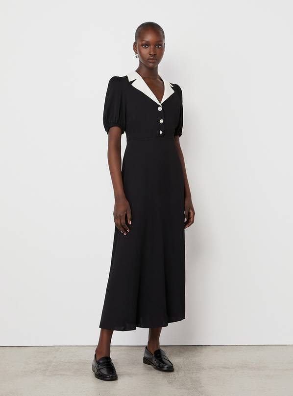 FINERY Lois Satin Back Crepe Dress 12