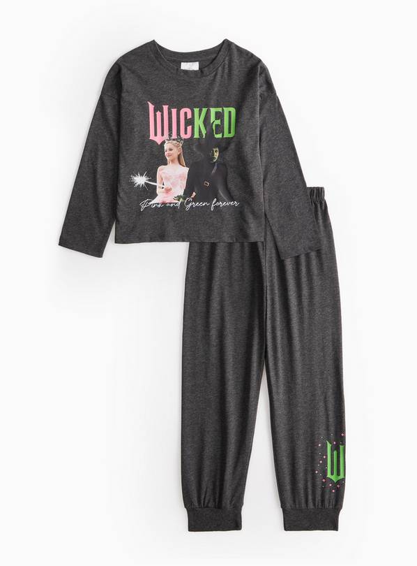 Wicked Graphic Grey Pyjama Set  6-7 years