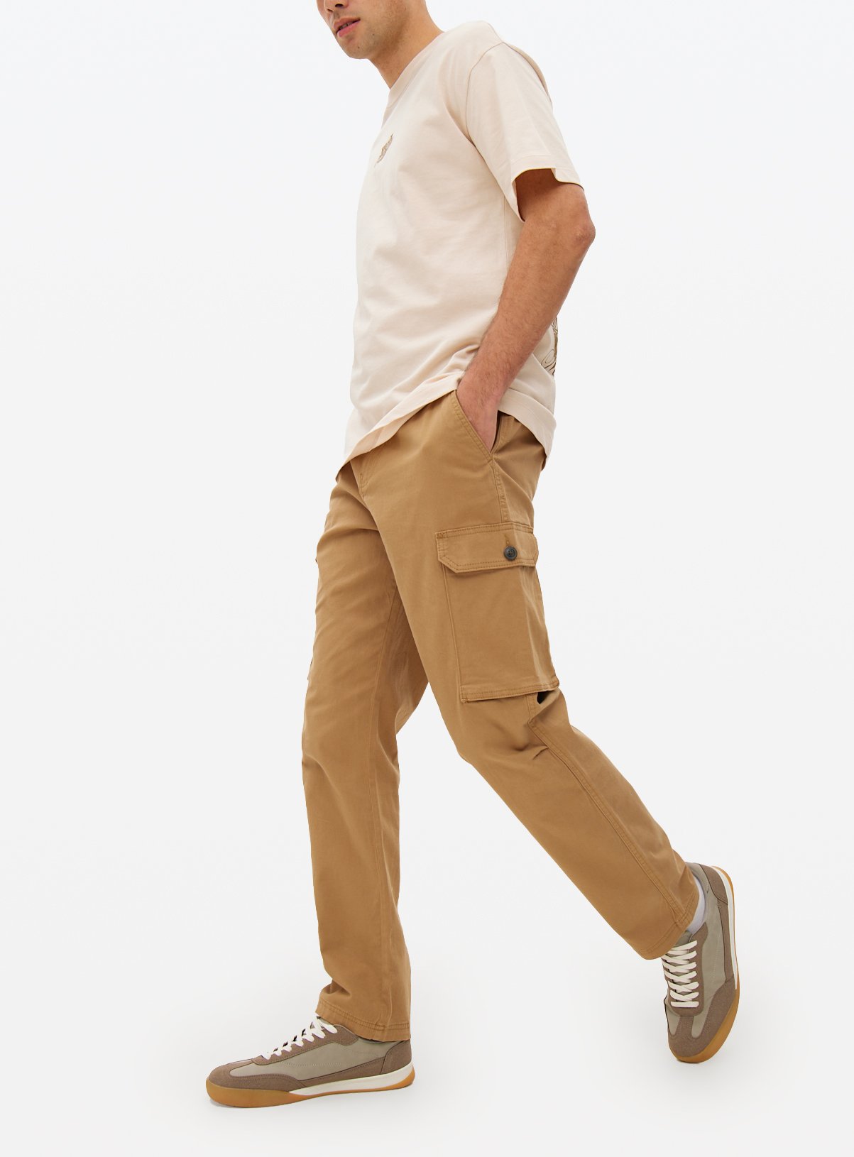 Men's Tan Cargo Trousers
