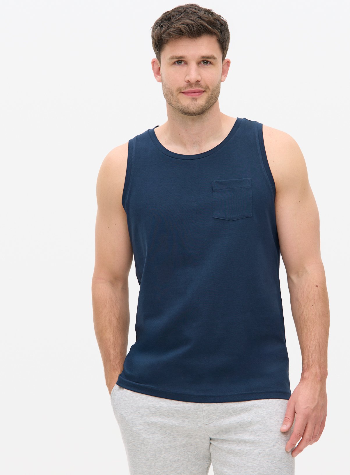Men's Navy Regular Fit Vest