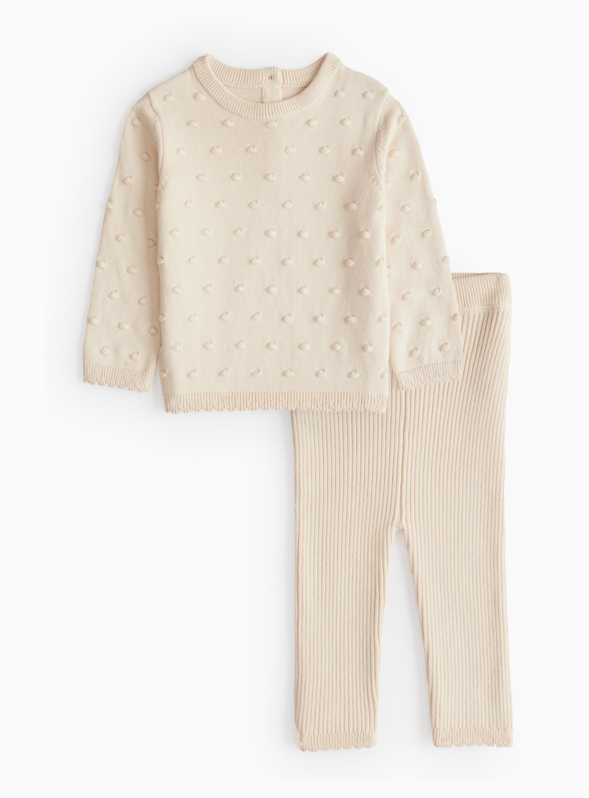 Cream Knitted Jumper & Leggings Set 12-18 months