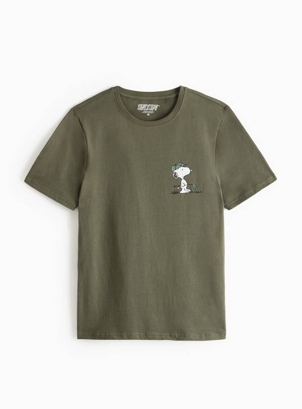 Khaki Golf Snoopy Graphic T-Shirt XXL