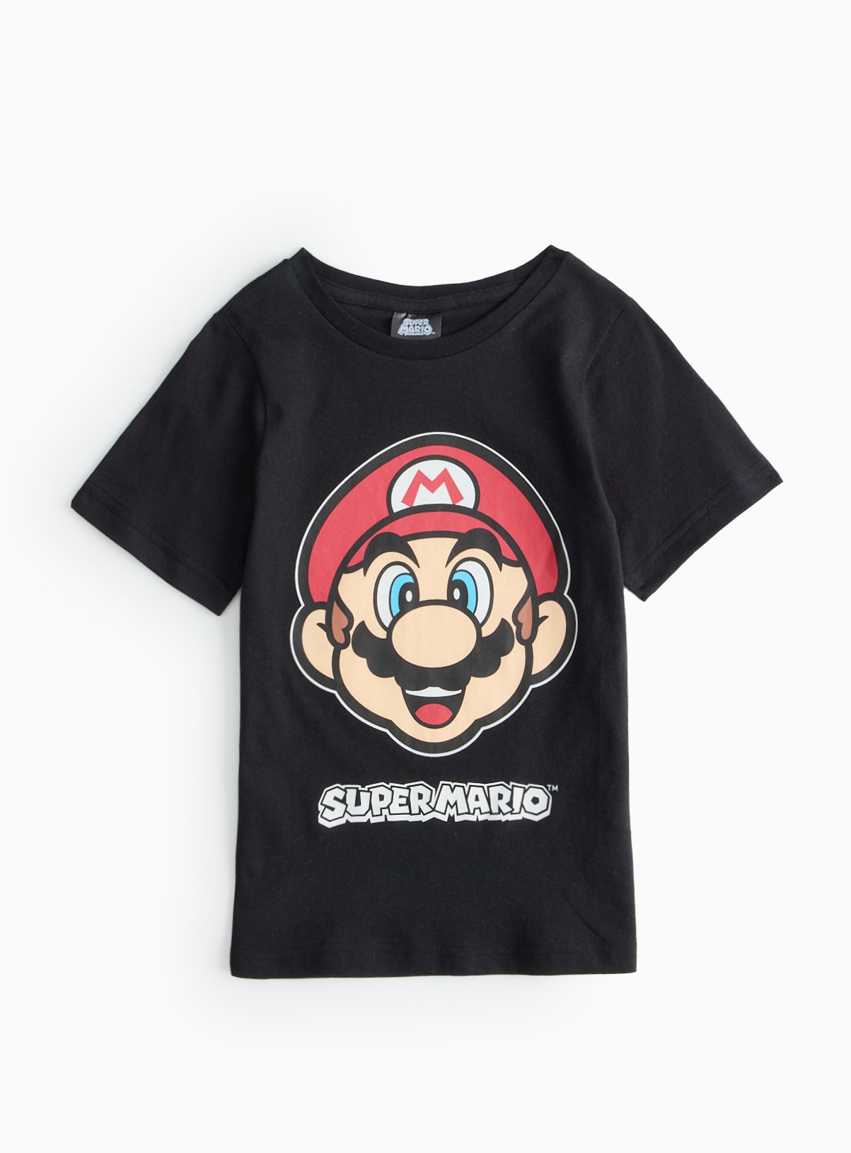 Black Black Super Mario Graphic Print T-Shirt (12 Years) - Super Mario by Sainsbury's