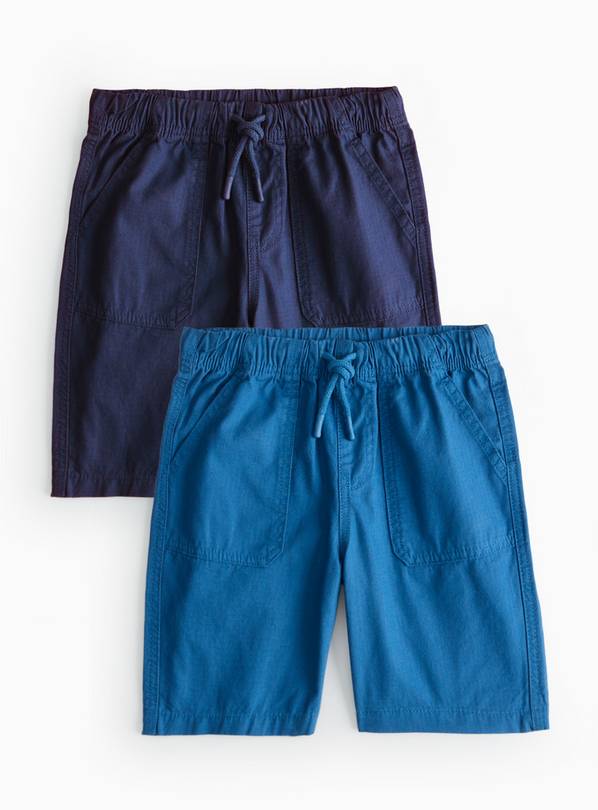 Blue & Navy Core Shorts 2 Pack 7 years