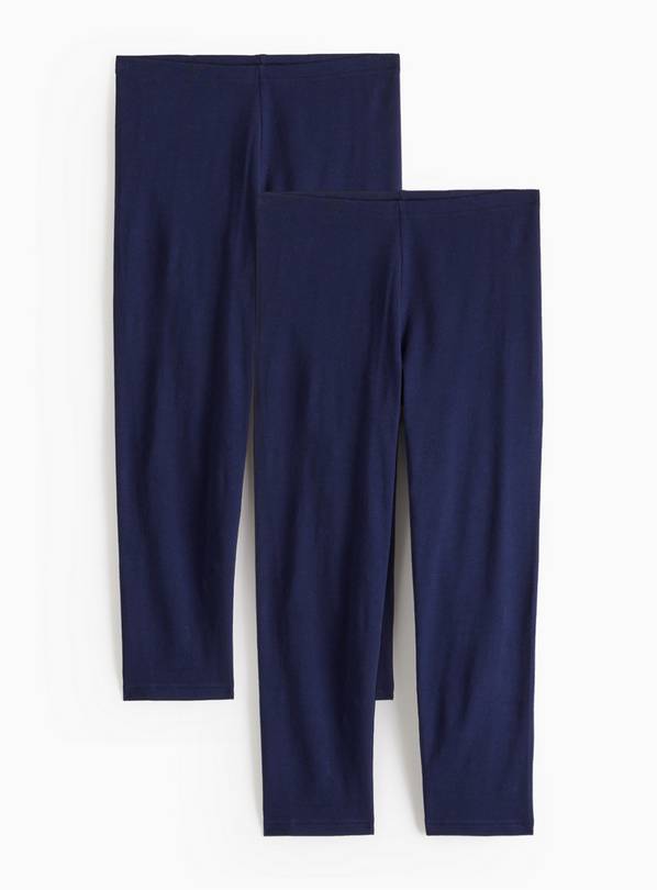 Navy Cropped Leggings 2 Pack L