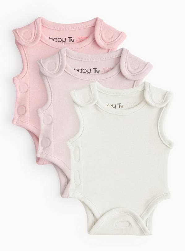 Pink Premature Bodysuits 3 Pack 3lbs - 1.4kg