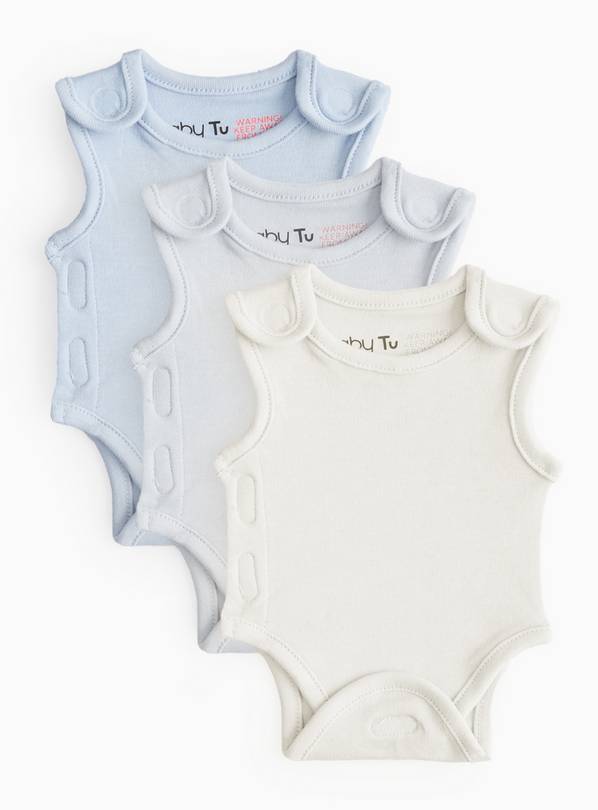 Blue Premature Bodysuits 3 Pack 2lbs - 0.9kg