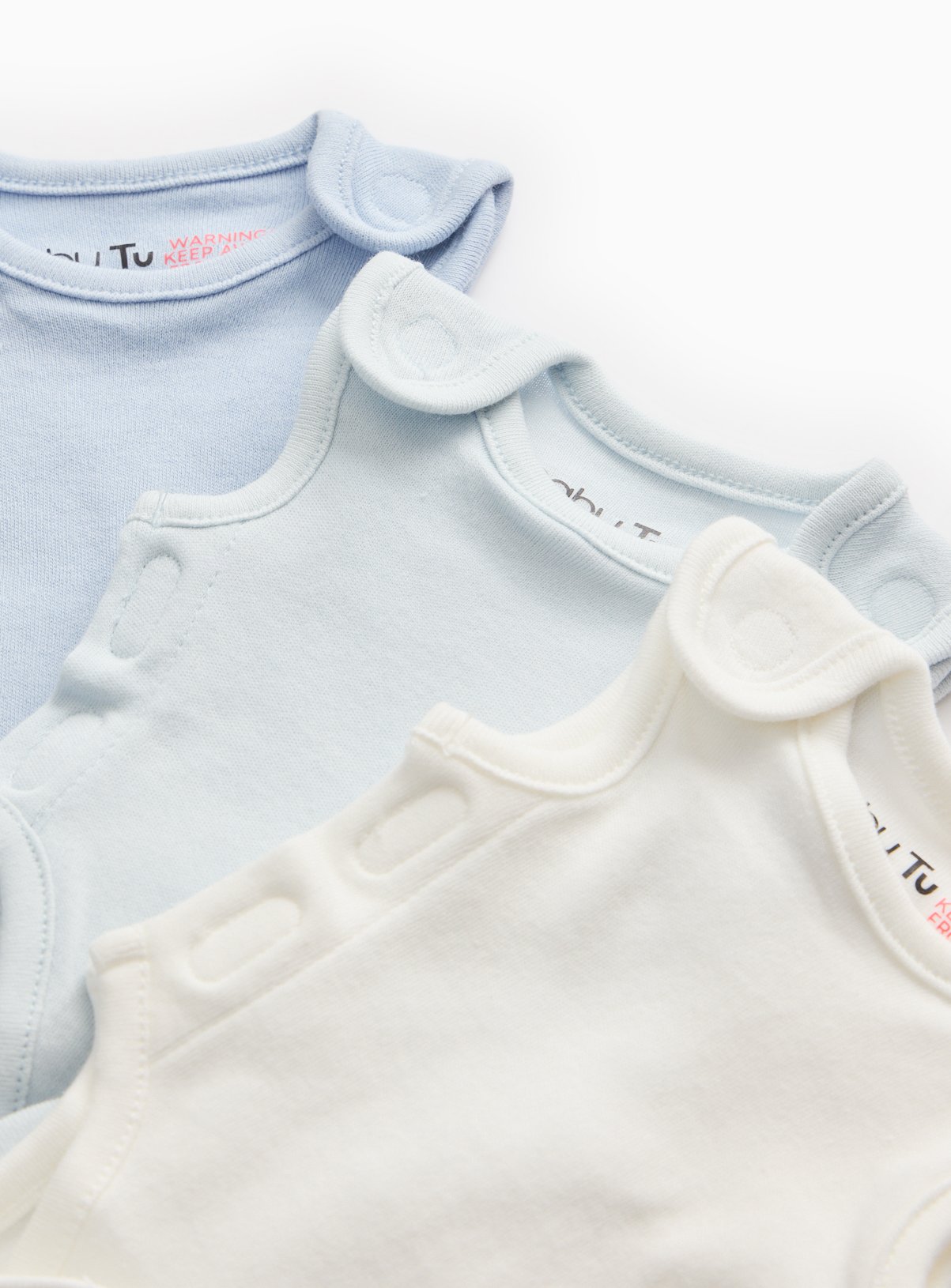 Blue Premature Bodysuits 3 Pack 3lbs - 1.4kg - Image 3 thumbnail