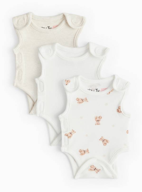 Premature Baby Koala Print Bodysuits 3 Pack 4lbs - 1.8kg