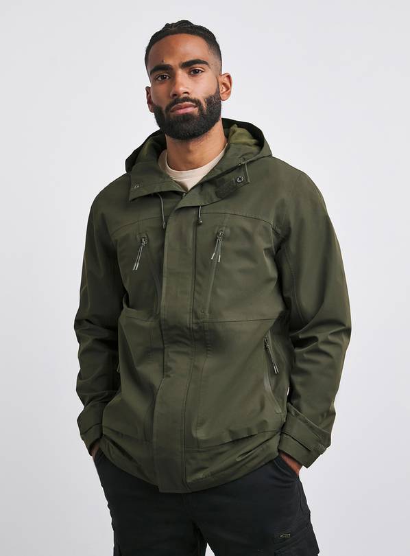 JACAMO Fleece Lined Waterproof Anorak Khaki XL