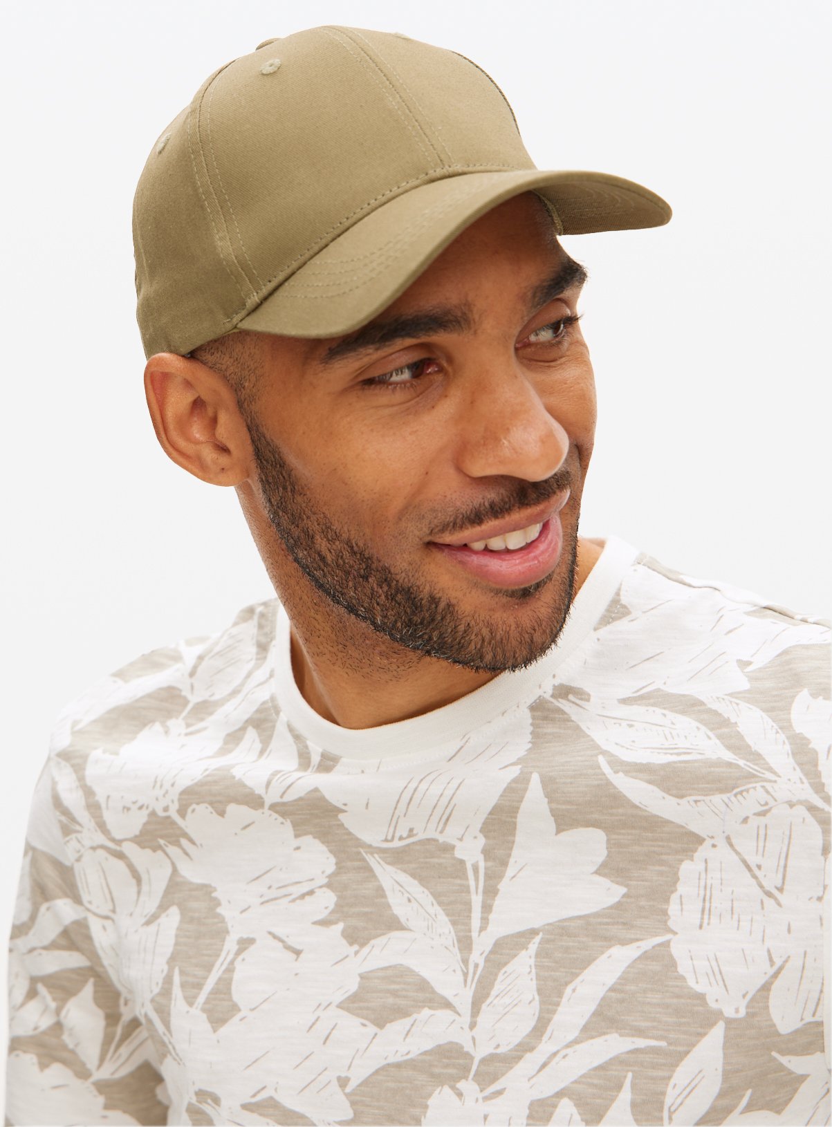 Men's Khaki Cotton Cap One Size