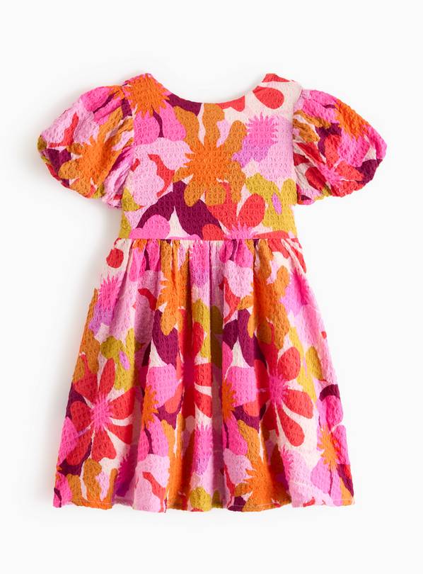 Orange Floral Print Dress 5 years