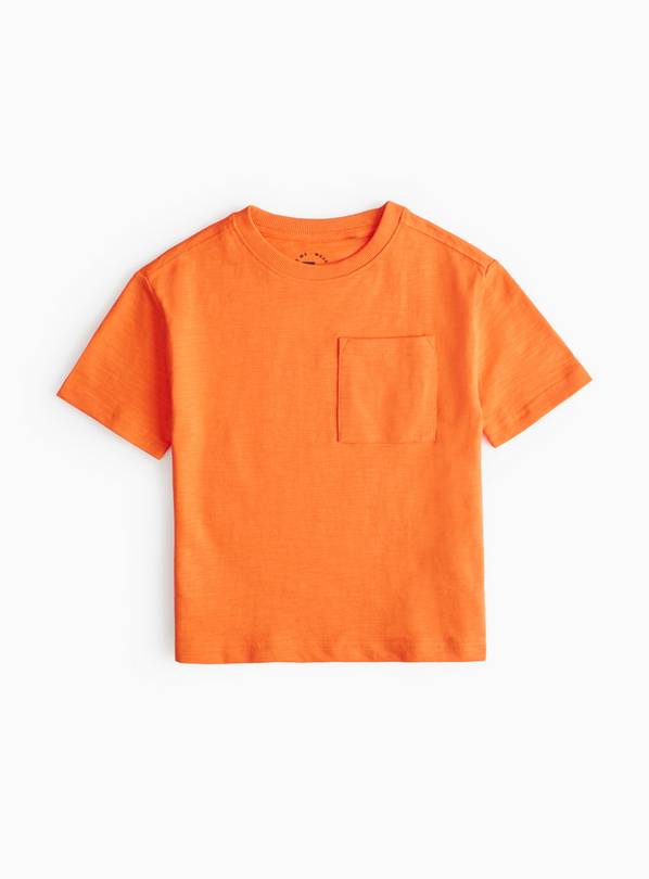 Orange Crew Neck T-Shirt 6-7 years