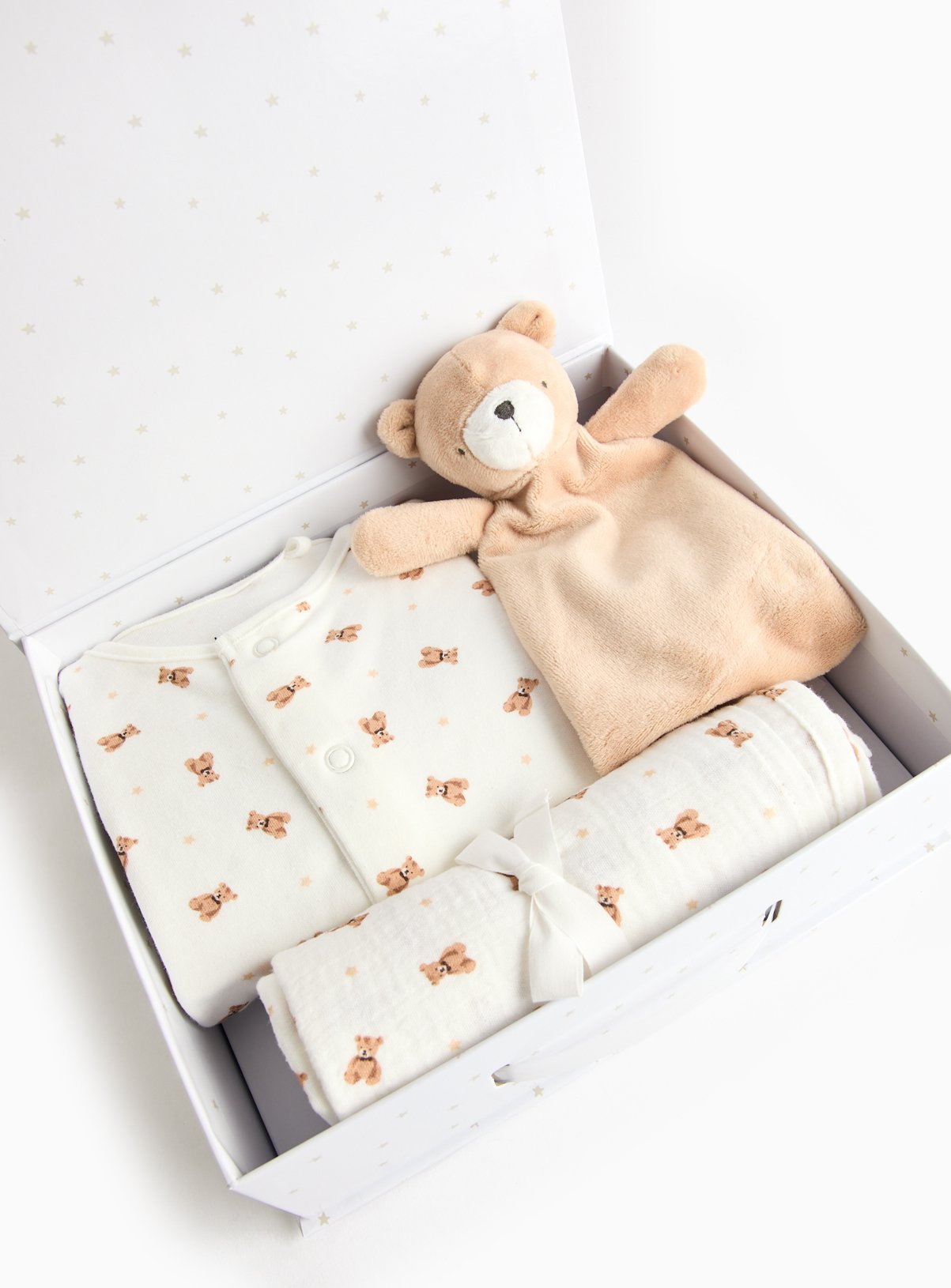Cream Cream Bear Theme Baby Gift Box (Up To 1 Mth) - Tu by Sainsbury's