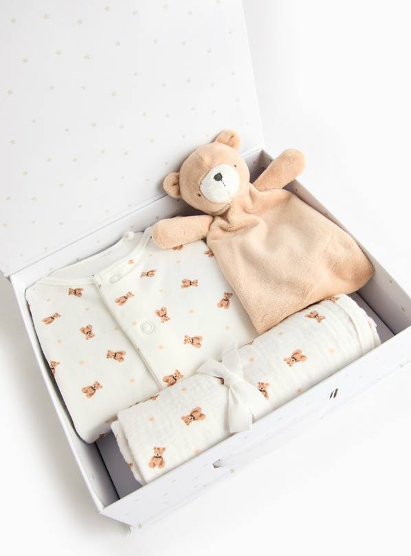 Cream Bear Theme Baby Gift Box Newborn