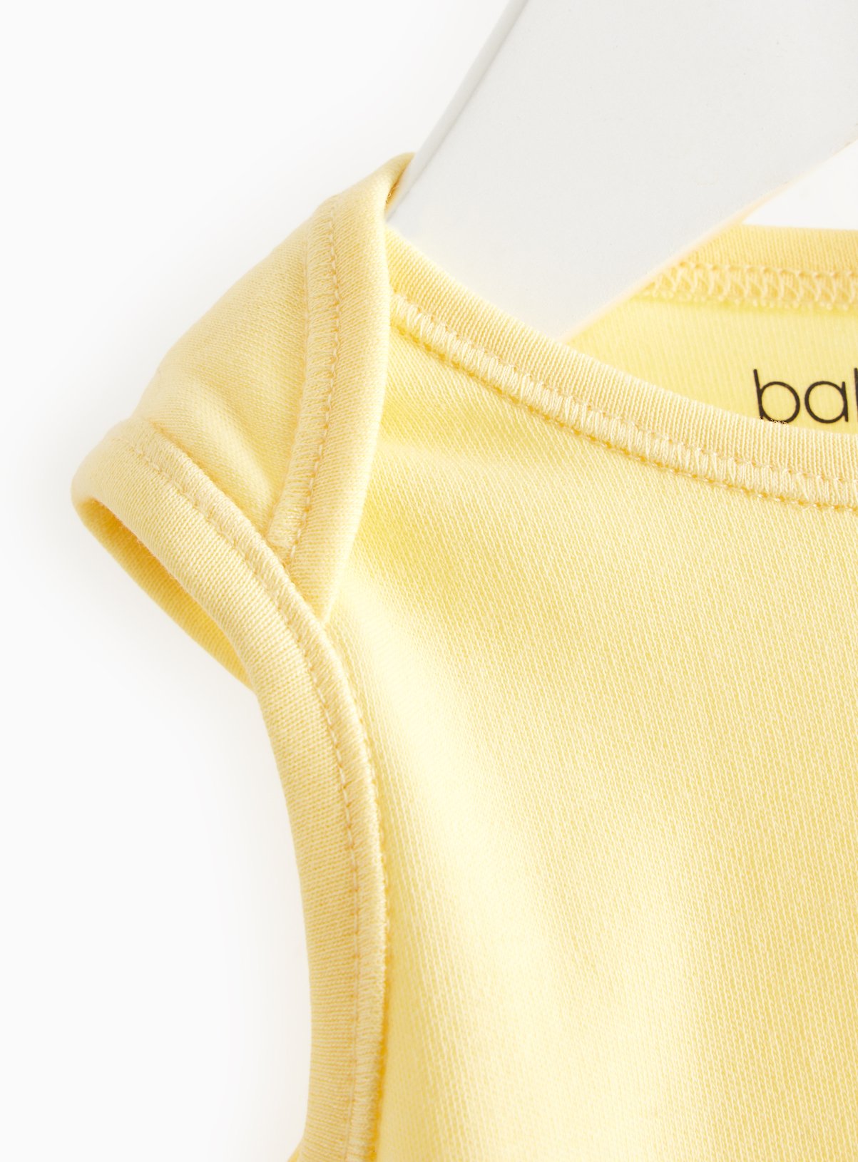 White & Yellow Sleeveless Bodysuit 3 Pack Up to 3 mths - Image 2 thumbnail