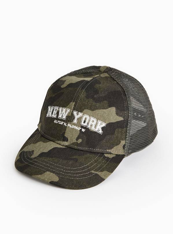 Khaki Camo New York Logo Cap 3-5 years