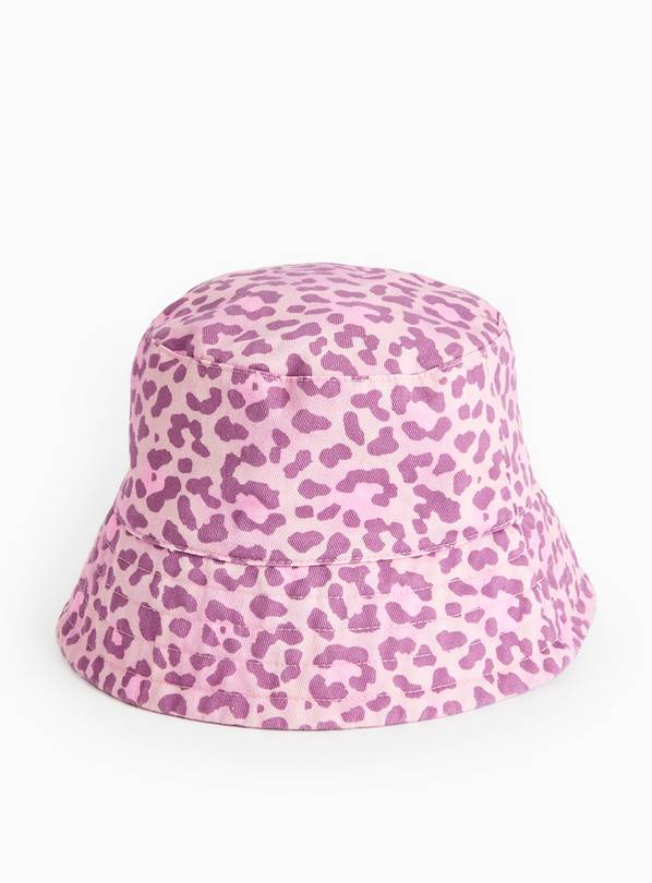 Pink Animal Print Bucket Hat 10-13 years