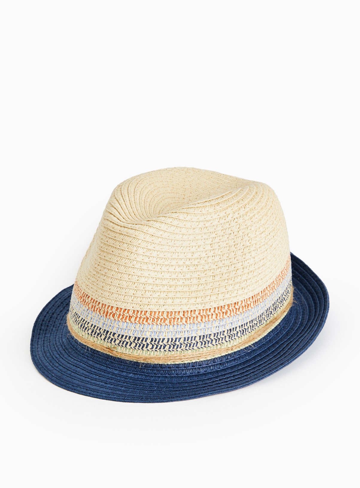 Cream Cream Stripe Trilby Hat (10-13 Years) - Tu by Sainsbury's