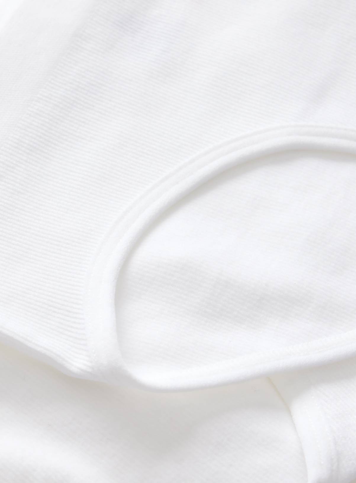 White Seamfree Ribbed Briefs 2 Pack 4-6 years - Image 2