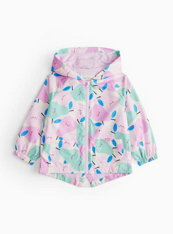 Fruits & Pear Print Lightweight Mac 1-2 years