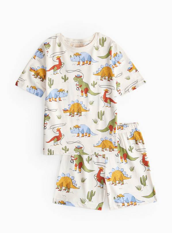 Cowboy Dinosaur Printed Pyjama Set 1-2 years