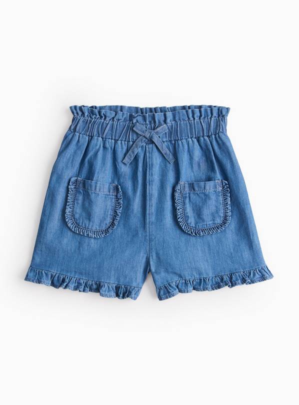 Denim Frill Hem Shorts 1-2 years