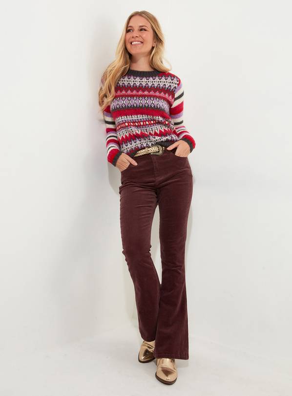 JOE BROWNS Fairisle Striped Knitted Jumper 18