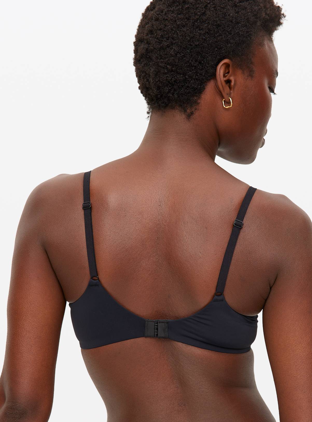 Black Padded Underwired T-Shirt Bra 34DD - Image 5