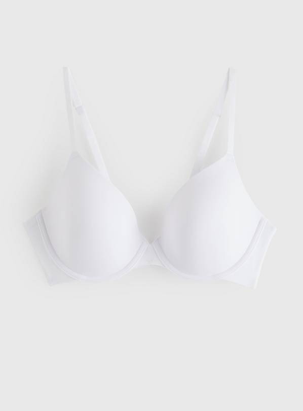 White Padded Underwired T-Shirt Bra 38B