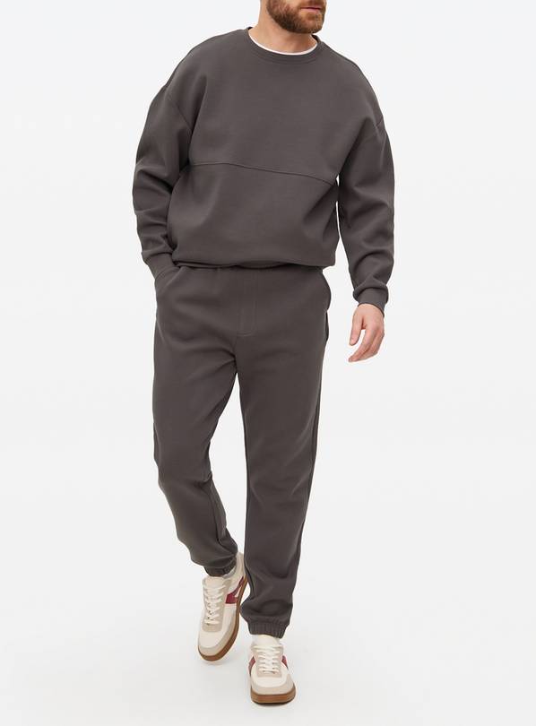 Charcoal Grey Cuffed Joggers  XXL