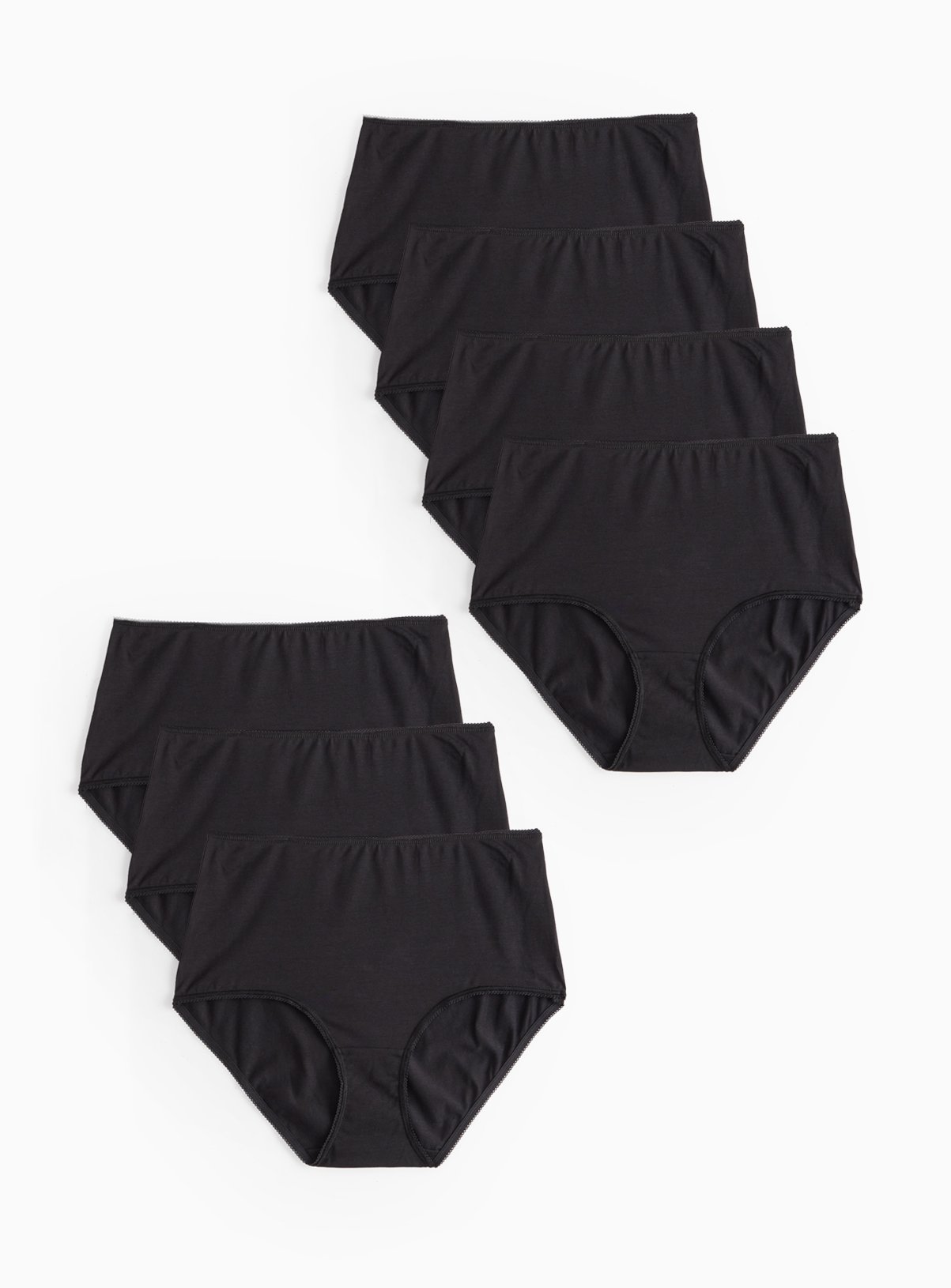 Black Full Knickers 7 Pack 22 - Image 1 thumbnail