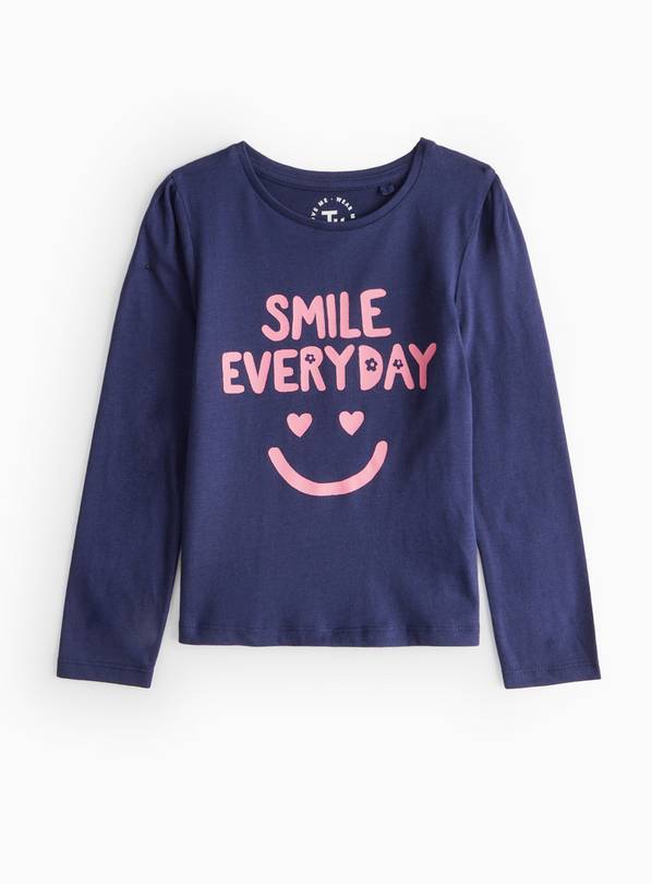 Smile Everyday Print Long Sleeve T-Shirt 1-2 years