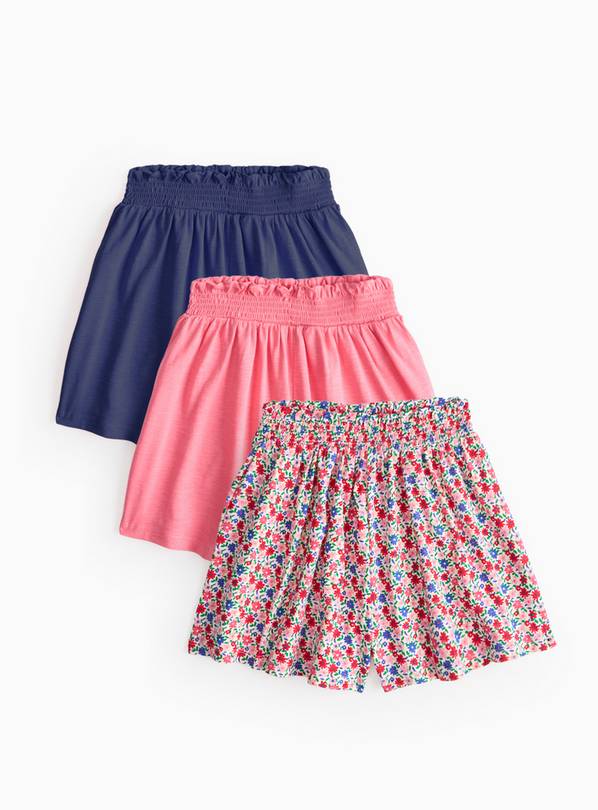Navy Flippy Shorts 3 Pack 12 years