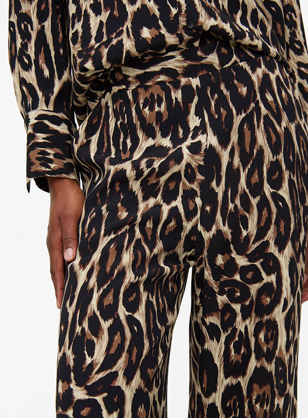 Leopard Printed Wide Leg Co-ord Trousers  8 - Image 3