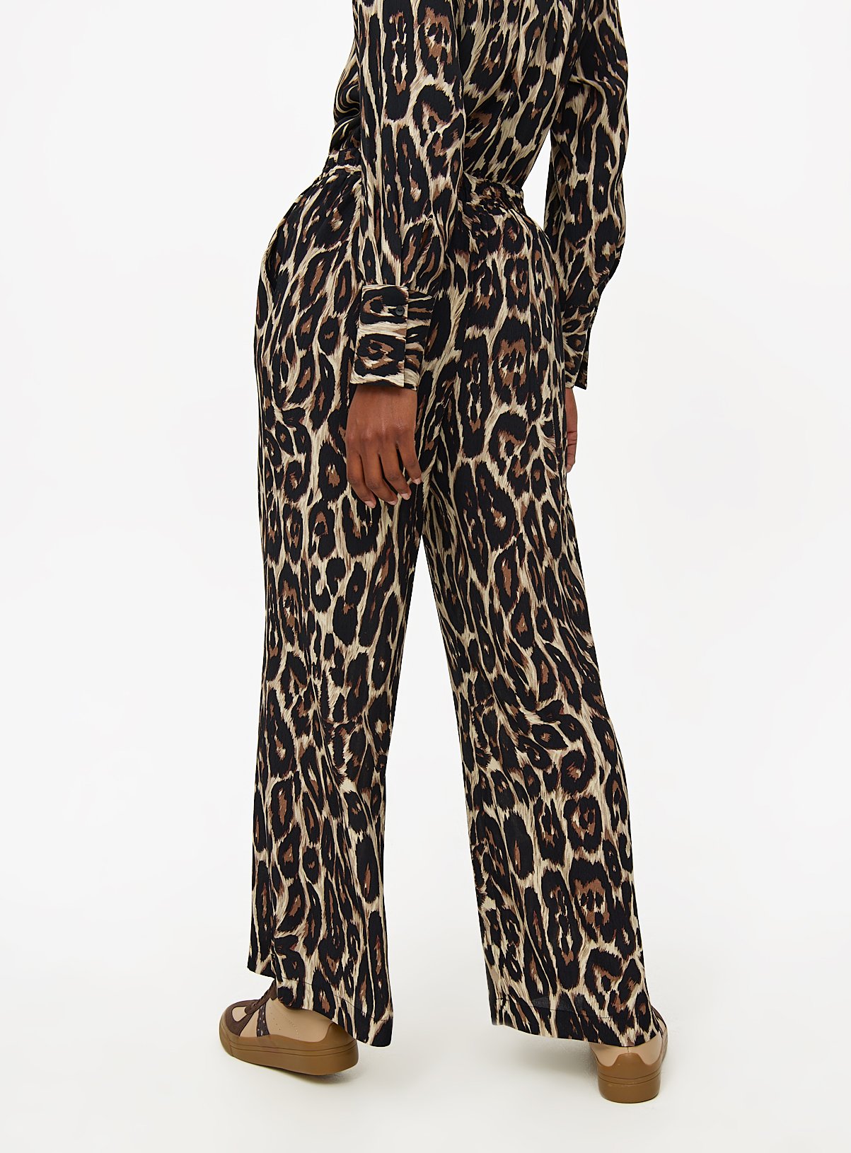 Leopard Printed Wide Leg Co-ord Trousers  8 - Image 4 thumbnail