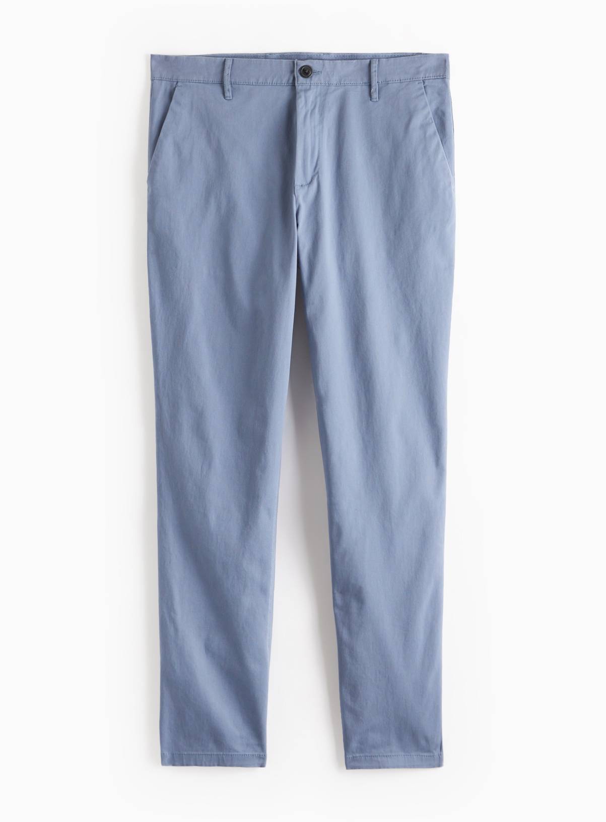 Blue Slim Fit Chinos With Stretch 30R - Image 3