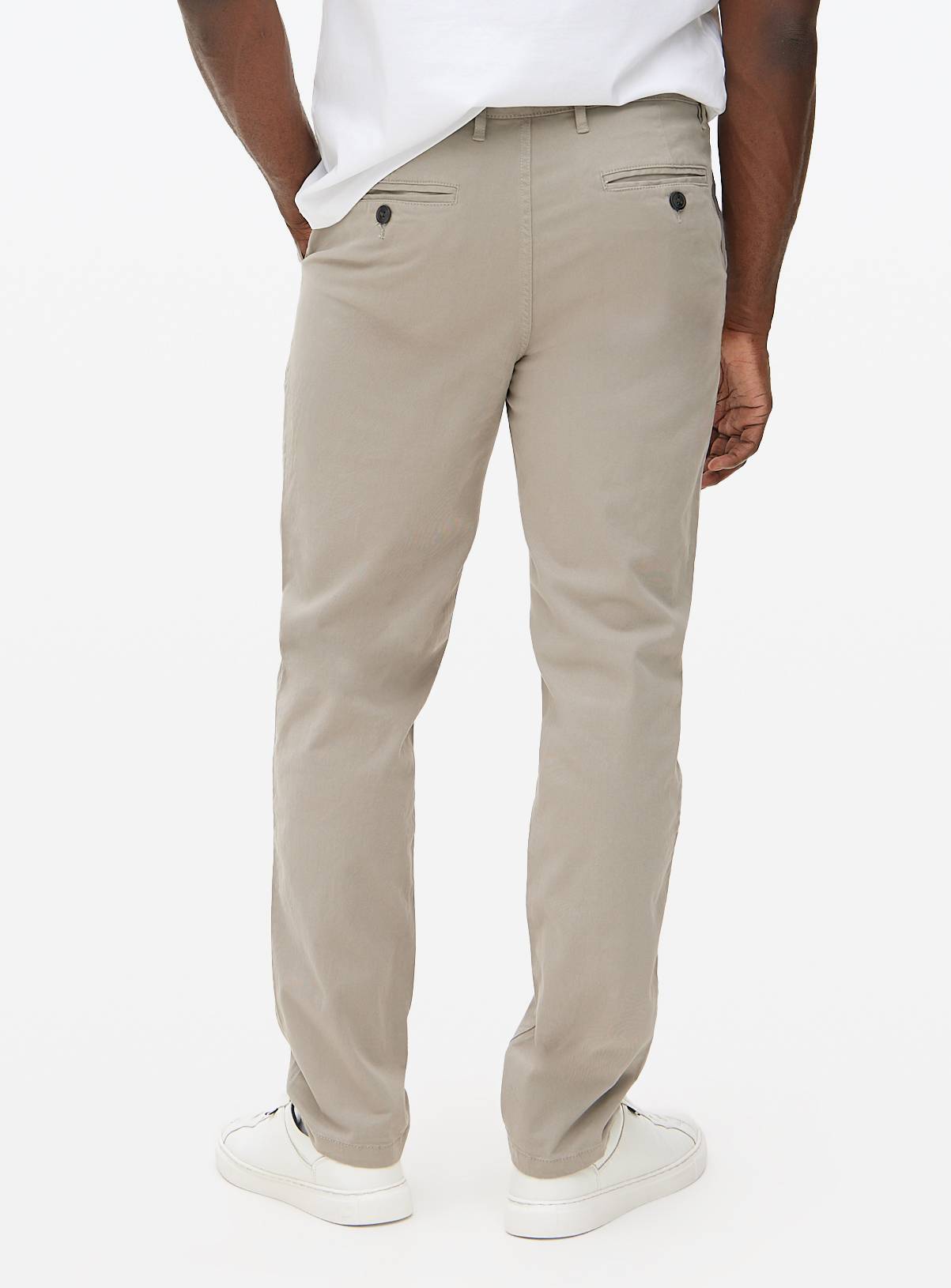 Grey Slim Fit Chinos With Stretch 40S - Image 5