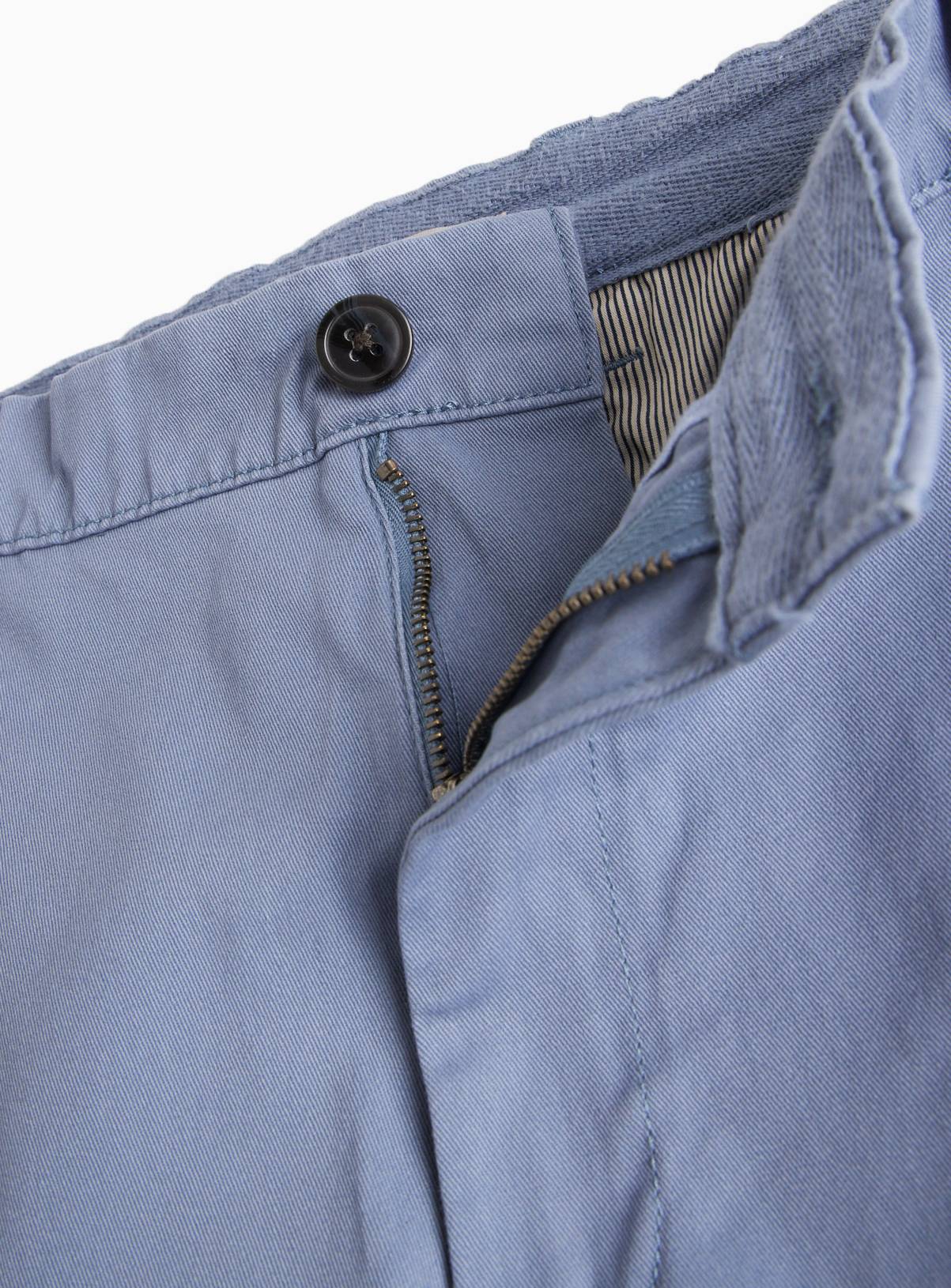 Blue Straight Leg Chino Trousers 42L - Image 4